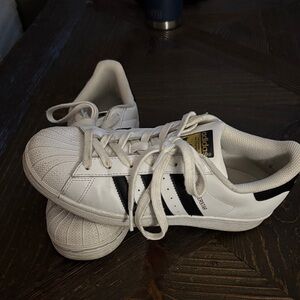 Adidas Classic White and Black Sneakers